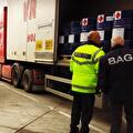 Cargo being loaded or secured in a Vroegindewey trailer